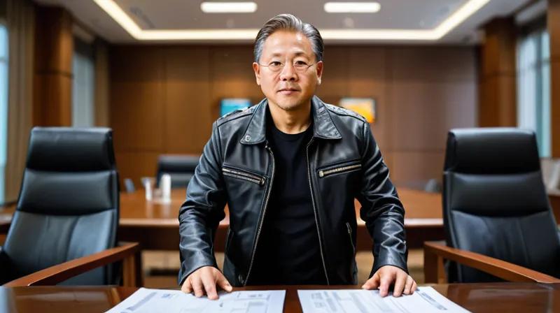 Jensen Huang’s leather jacket sold for $960,000 at Sotheby’s, 96 times its retail price